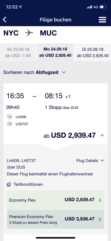So also the changed flight is delayed for 6 hours. If we want to change the flight we need to to confirm a downgrade. But <a href="/lufthansa/">Lufthansa</a> is still selling premium economy tickets for the flight on their site! That’s profit over customer service if you ask me!