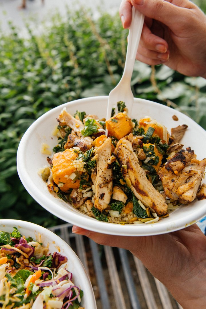 Our responsibility is to nourish people w better food while taking less of a toll on our planet’s already scarce resources. We have a lot to do, but we’re doing our part: 100% wind powered restaurants, recyclable &amp; biodegradable packaging, &amp; sustainably sourced wood and stone.