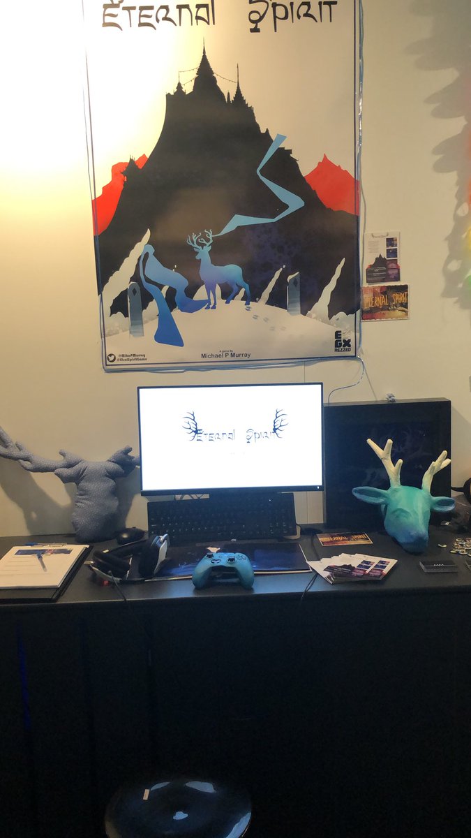 EtrnlSpiritGame's tweet photo. What an amazing #EGX huge thanks to everyone who came and played our game! 👍🏻 🦌 #indiedev #EGX2018 #gamedevs #narrativegame https://t.co/UYjqWXY1Wj