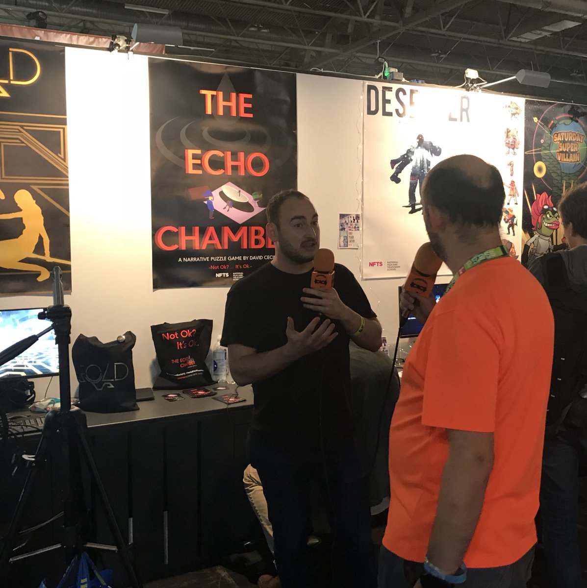 echochamberNFTS's tweet photo. A recap of our @EGX experience- Hope you got to meet @DaCe252 and our team! We had interviews, coverages and even an award 🤩♥️thanks @Jupiter_Hadley! Please stay tuned and remember #ItsOkNotToBeOk 🤩 It was the best meeting you all🔊 #indiegame https://t.co/wuC0Yivxrp