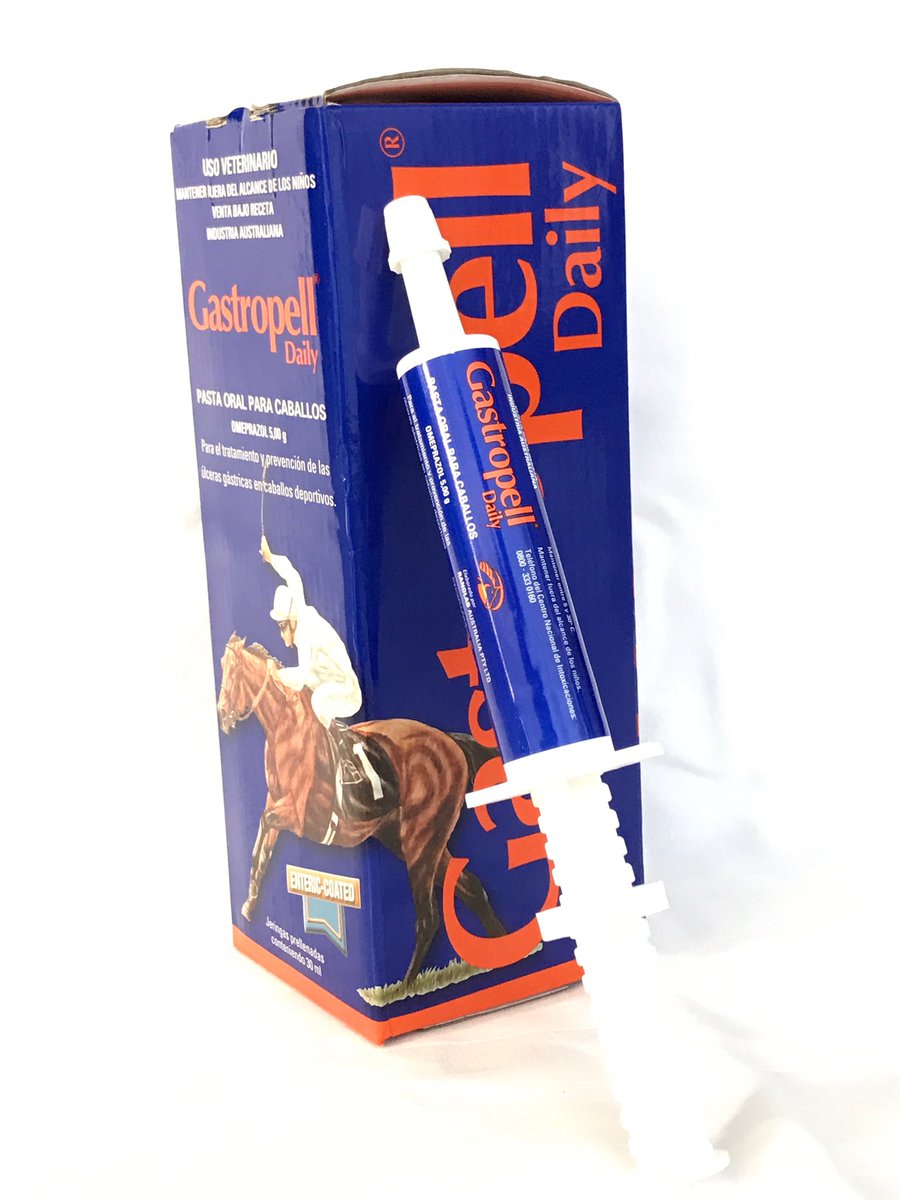 RandlabArg's tweet image. Gastropell Daily
Omeprazol 5,00g
Jeringas de 3 dosis (10 ml cada dosis)
Para el tratamiento y prevencion de las úlceras gastricas.
ENTERIC-COATED para mayor absorción 
Encontrala en las veterinarias!!