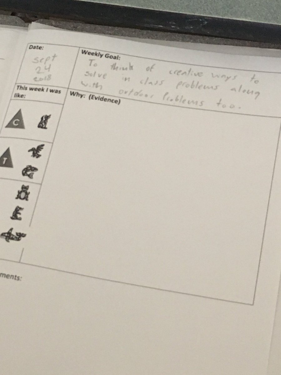 mcha17's tweet photo. Thank you @DoukasTina for sharing this weekly goals sheet! Div 6 had a great conversation about core competencies. #sd37 https://t.co/228GhSR2Ua
