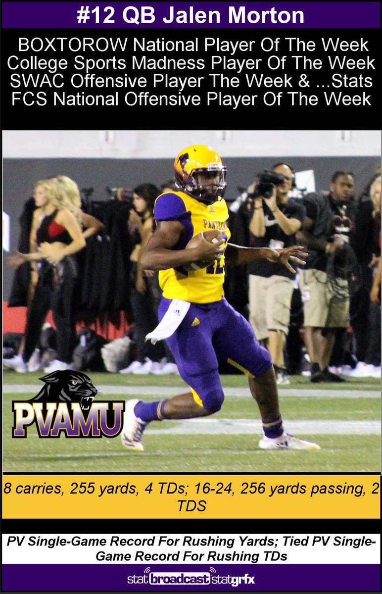 More Awards for @JMoII1  @NCAA_FCS  @NCAAFootball #pvamufootball