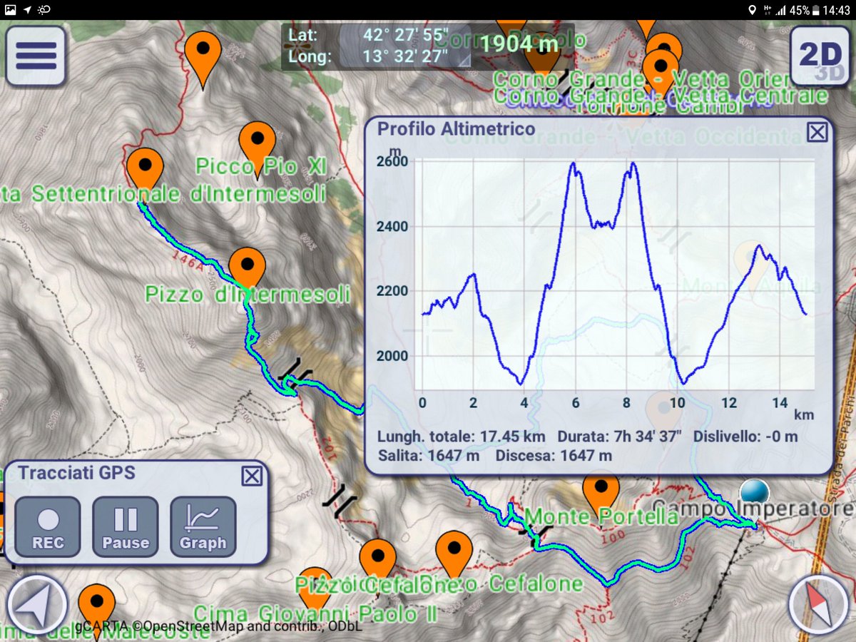 r_capitelli's tweet photo. 23/09/18 - #Escursione sul Pizzo d'#Intermesoli 2635 m e sua Vetta settentrionale 2483 m, in solitaria, nel cuore del Parco Nazionale #GranSasso e Monti della Laga.
Esperienza fantastica, quanto impegnativa, ma ricca di emozioni e gioia.
Gloria a Dio!
๐
#escursionismo #hiking https://t.co/d0Bd6w6jo9