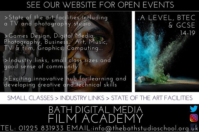 Open evening this Weds 5.30pm-7.30pm! Join us! Please invite friends and family. @WellswayMat #CreativityIsWhatWeDo #gcse #Alevel #Bath #Bristol #film #design #Photography