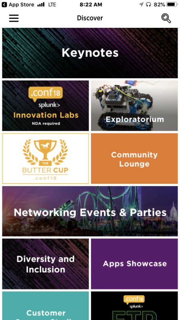 splunk's tweet photo. Everything you need for #splunkconf18 right in the palm of your hand. Download the Splunk Events mobile app to build your agenda, find your way with 3D maps, network with attendees and so, so much more. Get it now! https://t.co/7eooKhDeQe