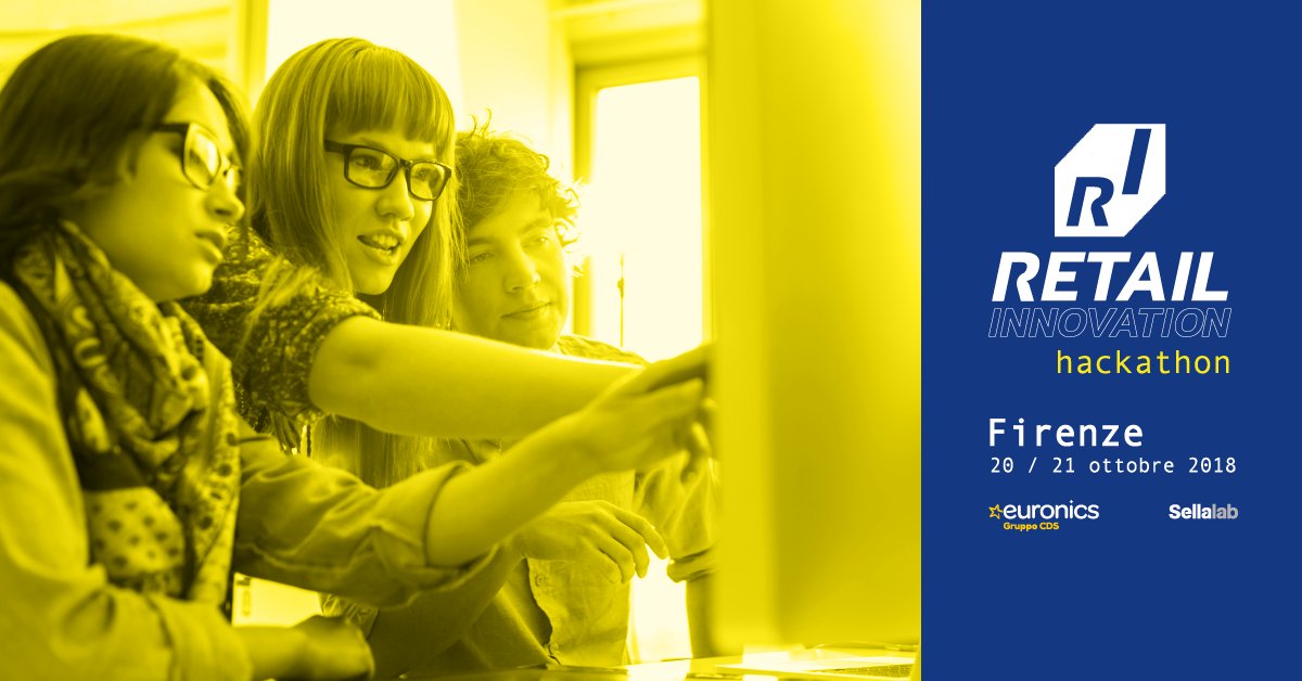 DavidePalermo2's tweet image. - #Euronics 
- 6.000 € in palio
- Un Weekend a #Firenze (20 - 21 Ottobre) 

Siete pronti per l'#hackathon più innovativo di sempre?sellalab.com/hack-euronics/…

cc @PoliTOnews @nexacenter @RivoluzDigitale #retail #innovation @HUBFirenze @sellalab @EuronicsItalia #Firenze #future