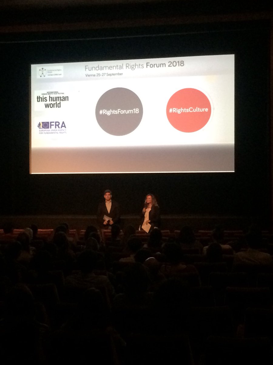 DilettadLM's tweet photo. Starting off the #RightsForum18 with the Exit film screening �� #RightsCulture https://t.co/k8GTyy9VVA