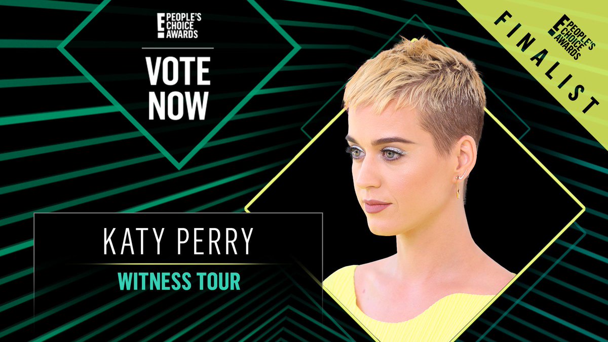 peopleschoice's tweet photo. Vote for Katy Perry's Witness Tour by retweeting this post: #KatyPerry #WitnessTour #TheConcertTour #PCAs https://t.co/jHlmS65KYl