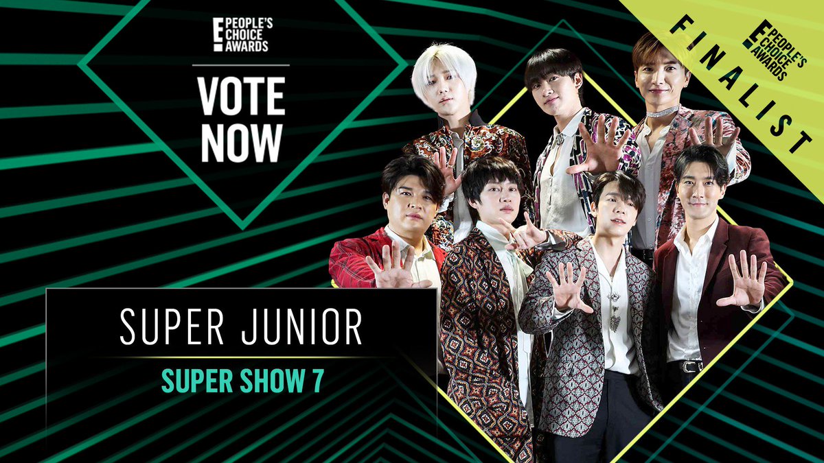 Vote for Super Junior's Super Show 7 Tour by retweeting this post: #SuperJunior #SuperShow7 #TheConcertTour #PCAs