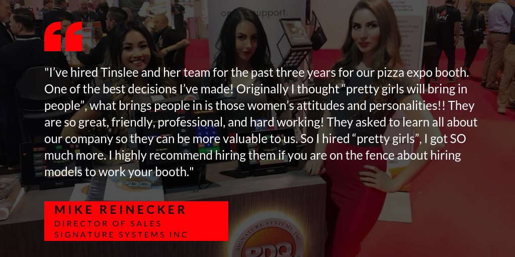 GrayscaleAgency's tweet photo. Right back at ya, Mike! There is SO much more to hiring the right staff for your show or event than just a "pretty" face.  Stop wasting time and money. #WeLoveOurClients #MondayMotivation #InnerBeauty #LetUsHelp https://t.co/KM522HTDHx