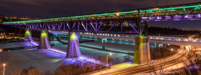 cmhaEdmonton's tweet photo. We will be acknowledging the Evening to Remember Suicide Memorial by having the City of Edmonton light up the bridge on the evening of November 16th. Please join us in remembering lives lost to suicide. #E2RYEG #SuicideAwareness #MentalHealth #MakeMentalHealthMatter #CMHA #YEG https://t.co/yBMuHjHKgd