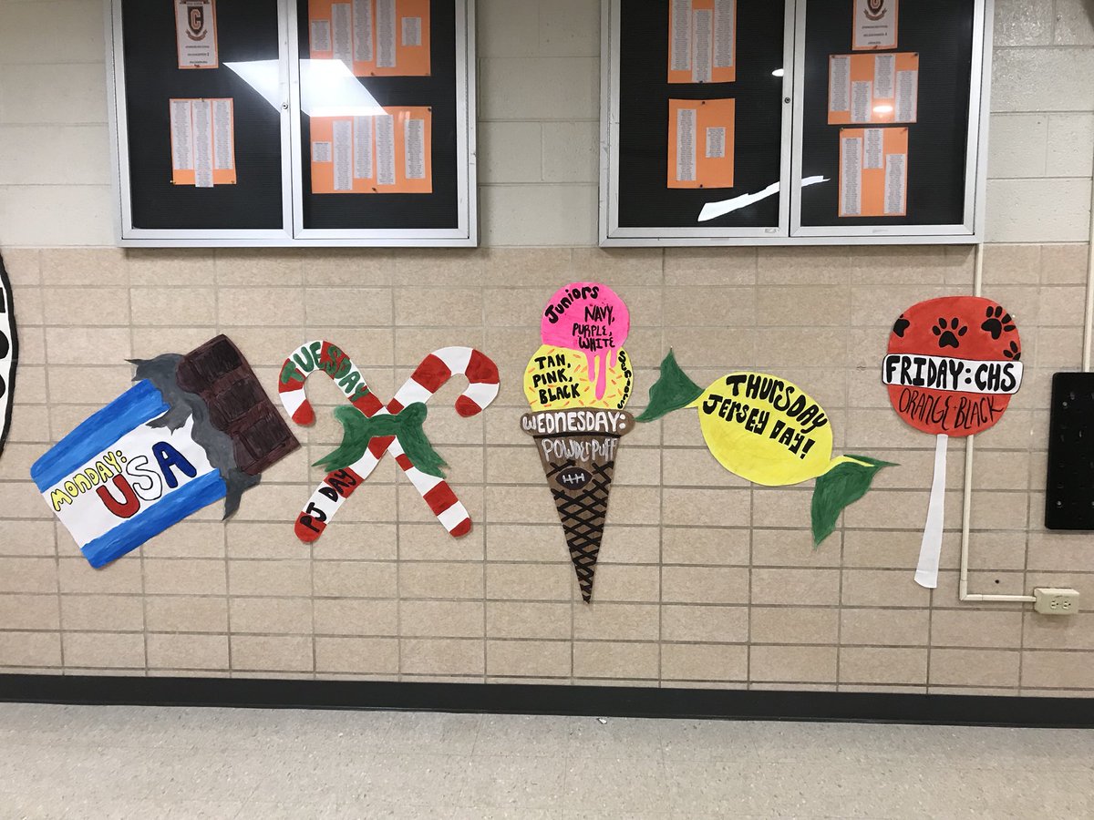 Homecoming week dress up days are out! Make sure you dress up and show your school spirit! #PrideCHS