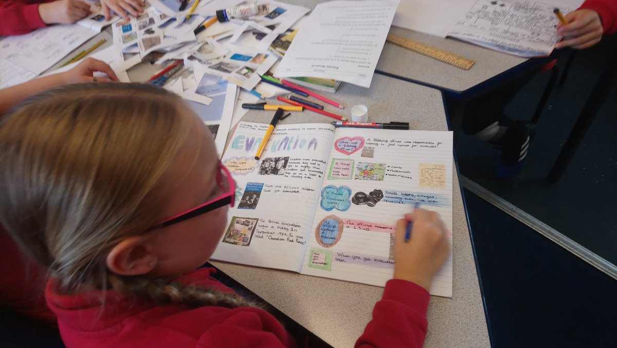 CraigfelenP's tweet photo. Busy afternoon in #cfp56 using historical sources to create a fact file about evacuation. #cfphis https://t.co/l2ah0HCoOa