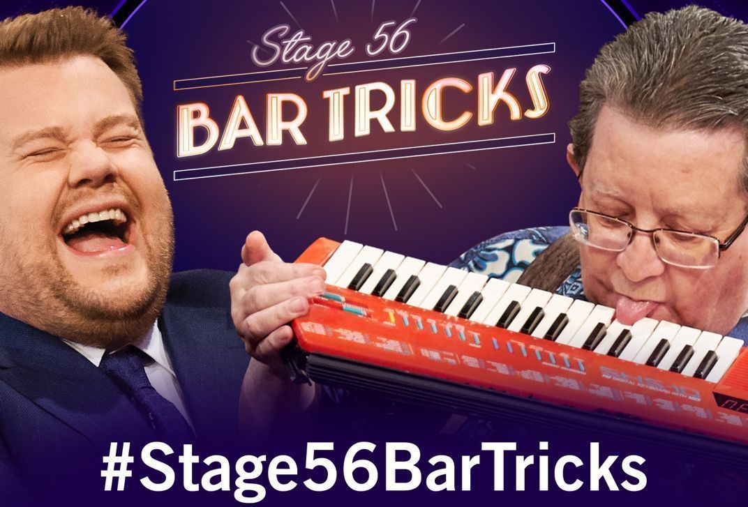 1iota's tweet photo. You know that awesome party trick you do, here's your opportunity to showcase your talent on @latelateshow with James Corden! https://t.co/INm88J5oX5 #Stage56BarTricks! https://t.co/r4GRmgPYKk