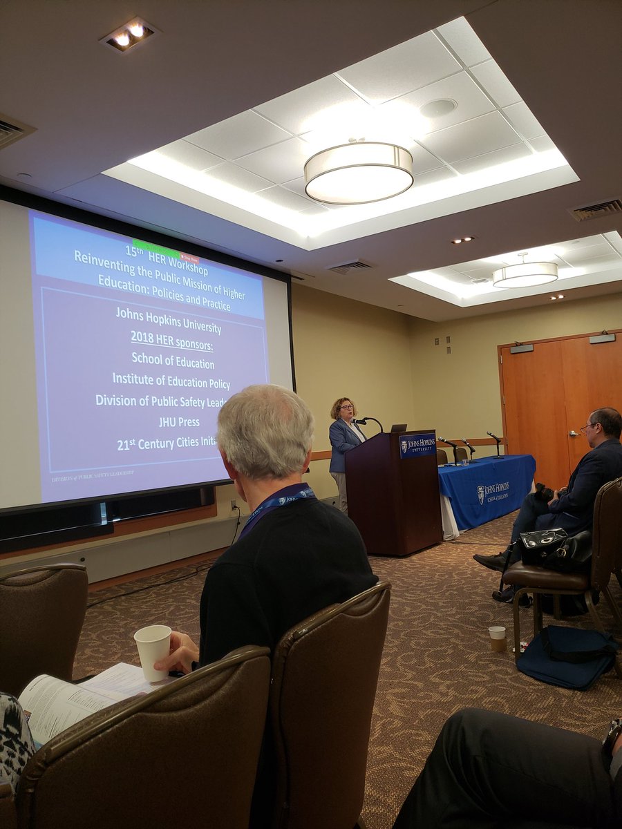 Fatima_Samji's tweet photo. Opening statement by the chair of HigherEdReform @JohnHopkins recognizes international representation this year, theme: police to practice @OISE_CIHE https://t.co/iOGyqqljJl