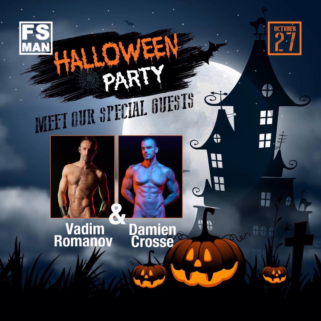 Halloween Party from FS-Man, Kiev Ukraine
Special guests: @DamienCrosseXXX , @VadimRomanovXXX https://t
