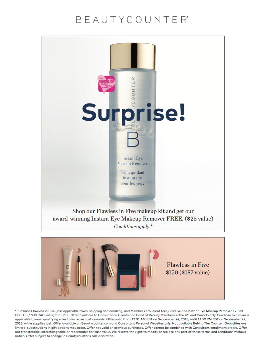RunBMC_'s tweet photo. SURPRISE!
#betterbeauty
#switchtosafer
#breakupwithyourmakeup
@beautycounterhq https://t.co/iaLjw3EzgF