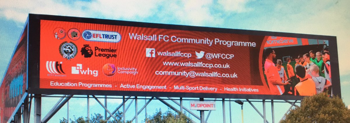 adamdavy8's tweet photo. Appearing on Europe's largest freestanding motorway LED screen near you!

Going to work is easy when you love what you do! I've got a great team of staff and together we are overseeing an exciting period of growth. 

#WFCCP #M6 #Jct9 #Midpoint #BigScreen #Saddlers ♥️⚽️🔴⚪️ https://t.co/bmHKcNRyhv