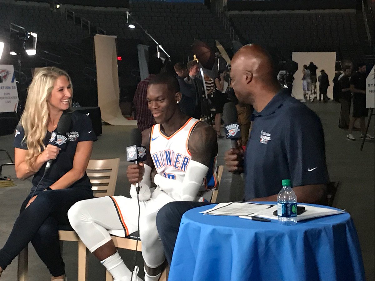 Royce Young On Twitter Important Dennis Schroder Update He Cut His Hair Real Short And The Cool Yellow Patch Is Gone