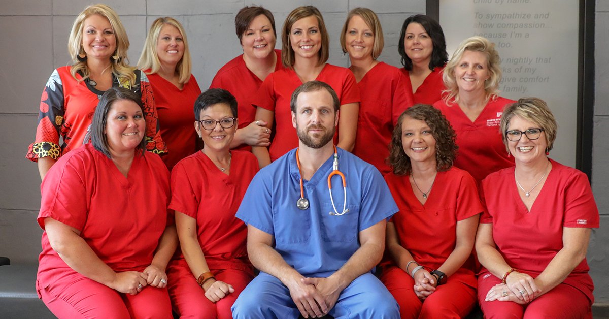 Promise_Medical's tweet photo. Poor Dave looks outnumbered in this pic... ⚕️❤️😄
Call us to schedule your wellness check today | 423-254-6406 
#promisemedical https://t.co/ctYrpyG7BU