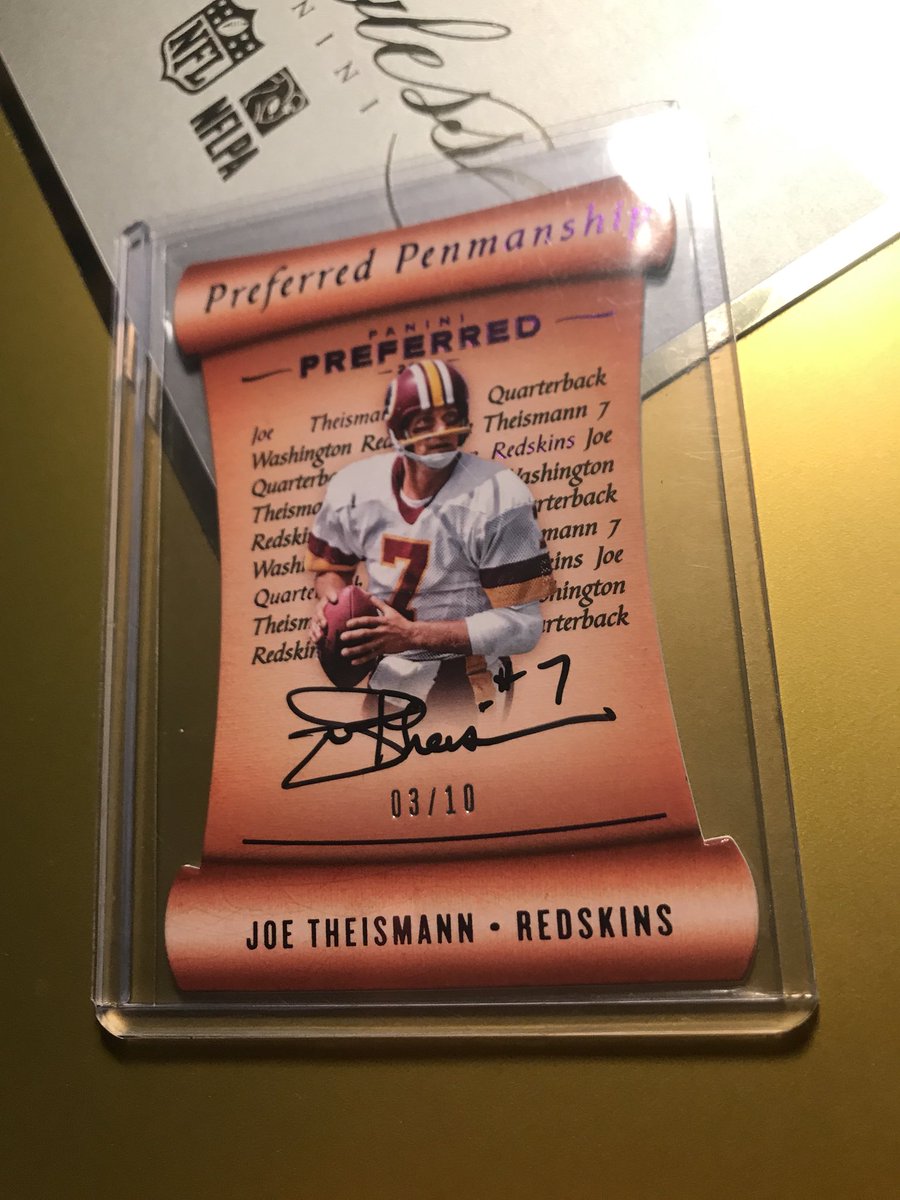 yinzdaddy's tweet image. Joe Theismann auto /10 asking for $30 shipped OBO