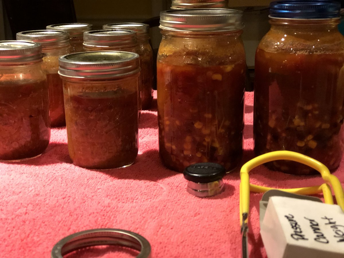 Teaching daughter #2 to can homemade soup #passingitdown #downhomestrong