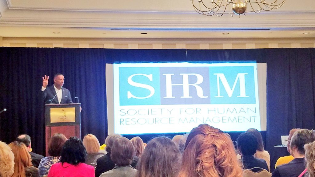 MelMizzou's tweet photo. Enjoyed a great #keynote address given by #SHRM CEO @JohnnyCTaylorJr at the #NCSHRMCON in Pinehurst. He reminded us that "HR is the most critical function in organizations - and we need to act like it!" #SkillUp #HRExpert #PracticeCourageousHR #SHRMCEO #LegendaryLeadership https://t.co/DWnmG4ZYQ4
