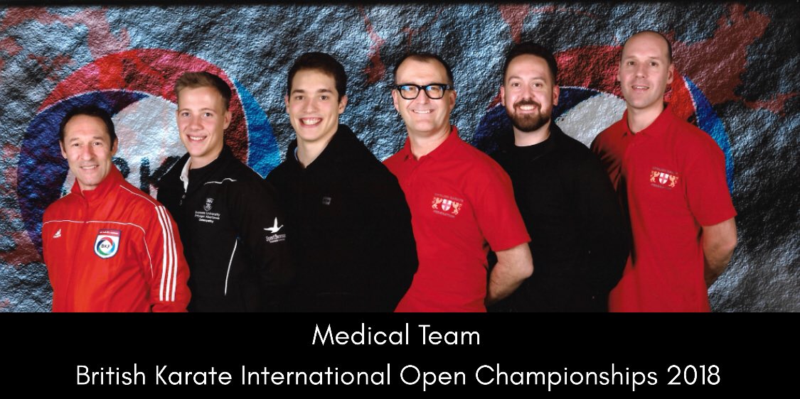 JasonBianchi2's tweet photo. OSCA interns led by BKF Chief of Medical Dave Inman @Davetheosteo, At The British Karate International Open Championships , Leicester #BKF #OSCA @OSCA_UK @osca #osteopathy #Karate #oscainterns https://t.co/OzwtMHa1Xi