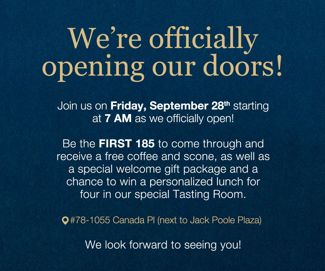 THE WORD IS OUT! We are officially opening our doors on Friday, September 28. Come down, bring a friend (or two) and be one of the FIRST 185 to come through. See you all there! #lot185 #lot185vancouver #yvreats #winebar #coffee #cafe #vanconventions #officialopening #freebie #VIP