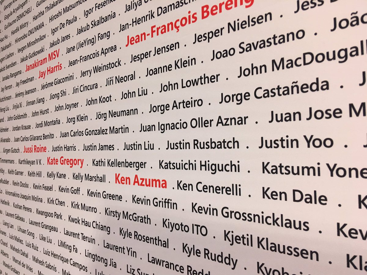 justinchronicle's tweet photo. There are our @TeamMexia unicorn MVPs on the wall!! @daniel2me @pacodelacruz #MVPBuzz #MSIgnite https://t.co/uPFCuP550a
