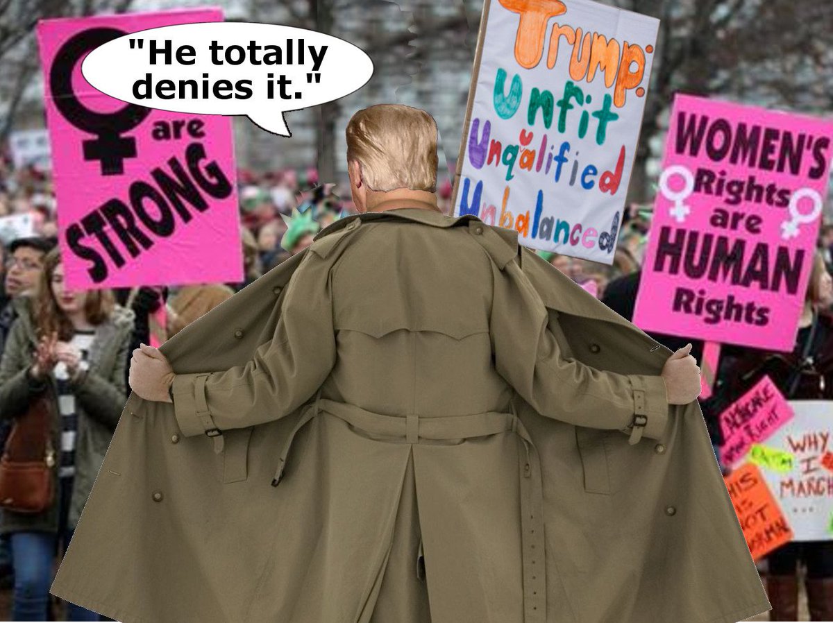 BitClipper's tweet photo. @realDonaldTrump We anxiously await the next strong and powerful denial. #BackupYouCreep #Twisted #WorstPresidentEver https://t.co/mZIY8mW4Ih