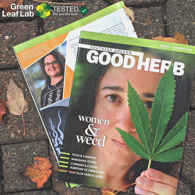 GreenLeafLab's tweet photo. We are so excited to see our founder and owner Rowshan Reordan recognized in the recent “Women in Weed” issue of #GoodHerb. Rowshan has been a leader in the Oregon cannabis industry since the very beginning. We are so proud to be a part of her Green Leaf Lab team. #greenleaflab https://t.co/7Tt1zAANjH