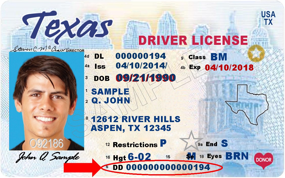 Texas Drivers License Id Number Selectiondamer