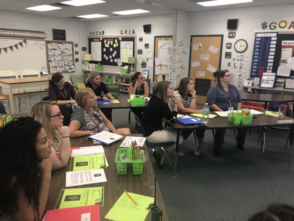 Saddlewood_MCPS's tweet photo. “Marigold Monday” with our new teachers here at SDE. Supporting one another is the key to success for our students. We love “growing” successful new teachers! Miss Rockey showed her Flip Grid Activity to share best practices. @KellyGassman @BenWhitehouse98 https://t.co/9ug3xtvvGP