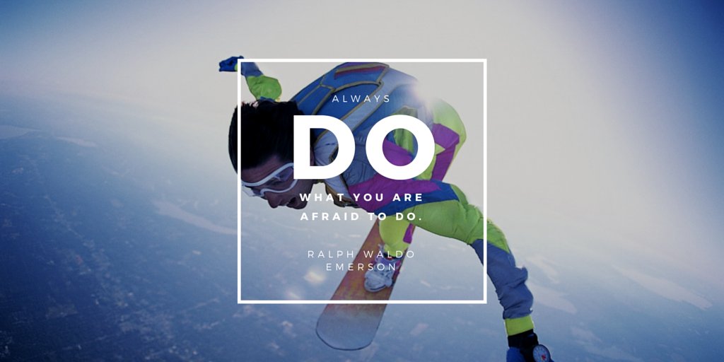 TamaraMcCleary's tweet photo. "Always do what you are afraid to do." ~ Emerson #quote #leadership #success #inspiration #motivation https://t.co/XOjZulzzLO
