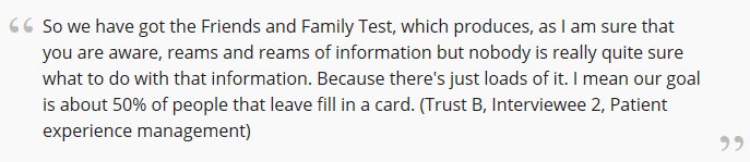 jamesfm55's tweet photo. Collecting too much data may actually be harming efforts to improve. Yet apparently still mandatory @NHSEnglandPX? See new research from @Laurainbradford https://t.co/Vbo1Ejuzkp https://t.co/5UwIVD69JY