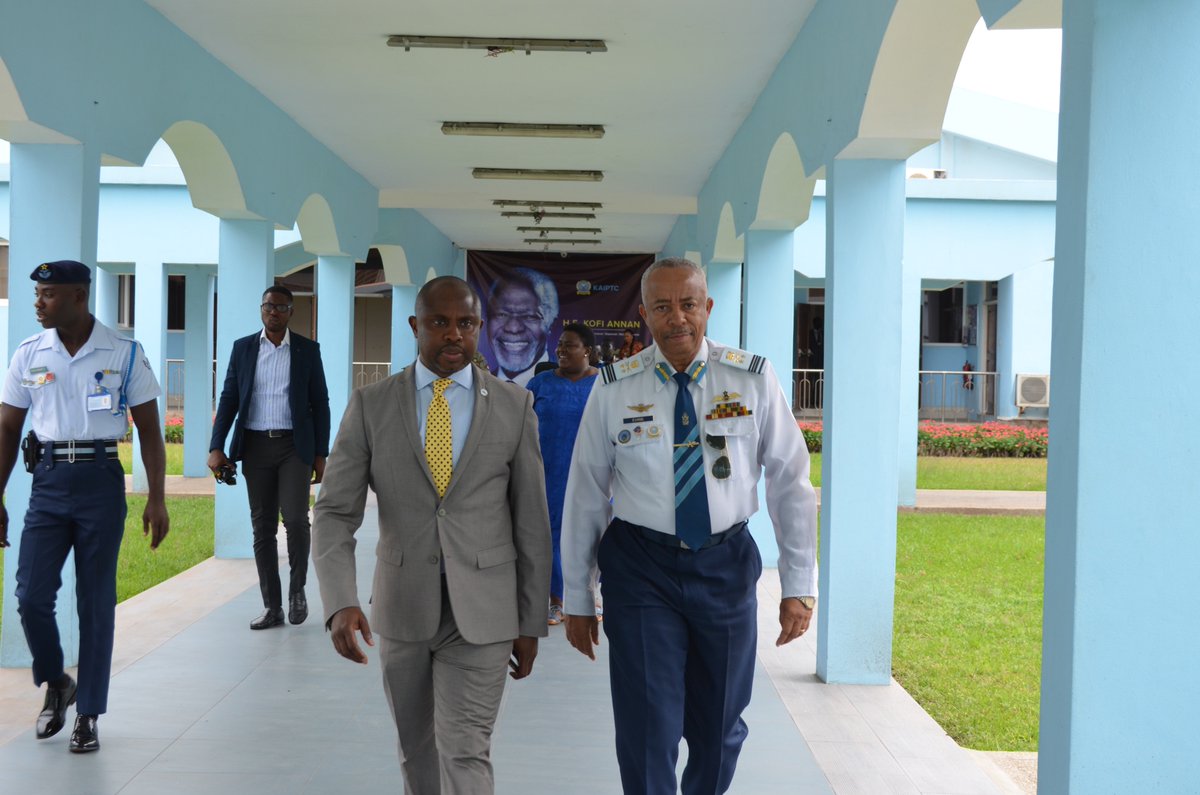 WANEP_Regional's tweet photo. The Commandant of @KaiptcGh &amp; Exec. Dir. of @WANEP_Regional, at the opening ceremony of #WAPI2018 today.-  A partnership that continues to be a reference of how CSOs &amp; State agencies can leverage each other’s expertise and impact society better. #workingforpeace https://t.co/w63JNibUuD