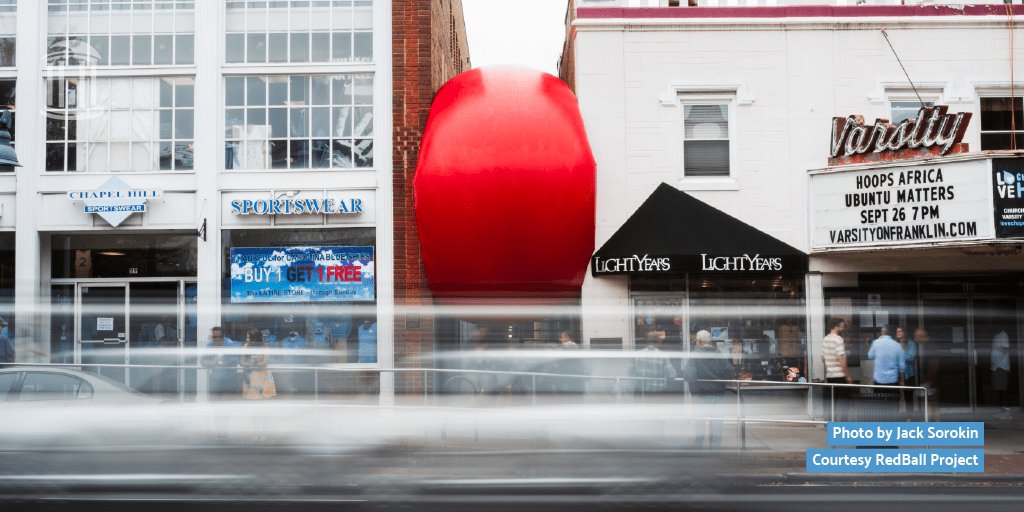See the fun #RedBallProject brought to Carolina this weekend! Find out where else you can catch this 250-pound inflatable art before it’s gone 🔴 https://t.co/EXdBQXso1R https://t.co/8Ldnuza7dD