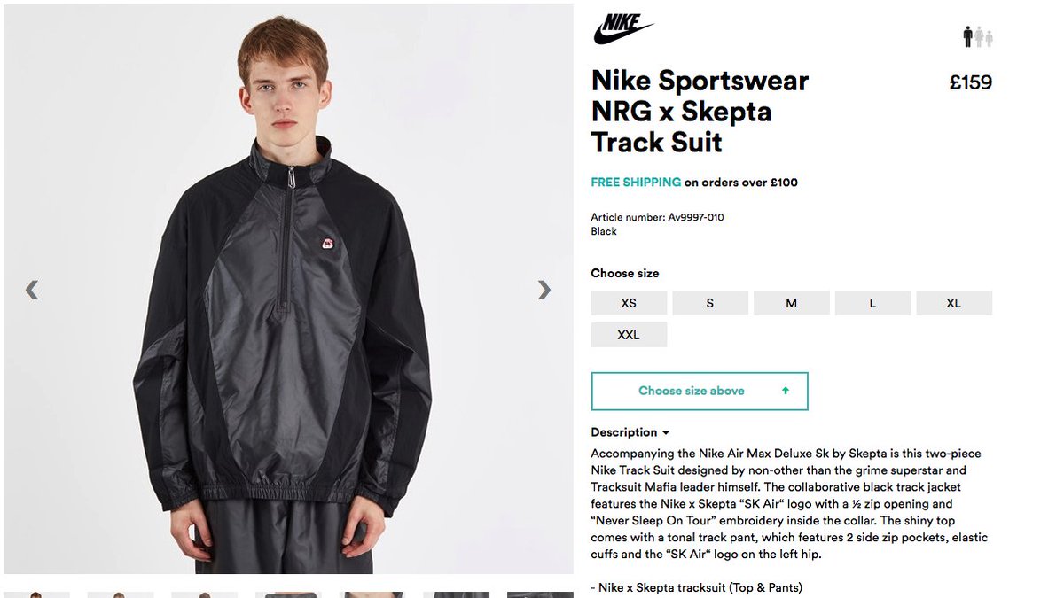 nike nrg skepta tracksuit