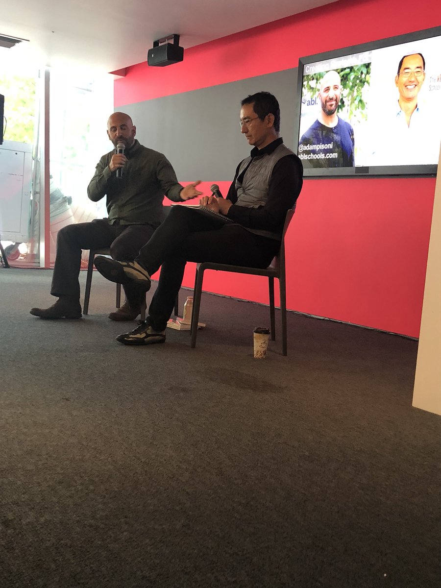 Stephsteph83's tweet photo. @anthonx and @adampisoni bring #education insights to #responsivecon Purpose isn’t enough when structures are blockades. @6NewSchoolRules https://t.co/gOzGwcxPRI