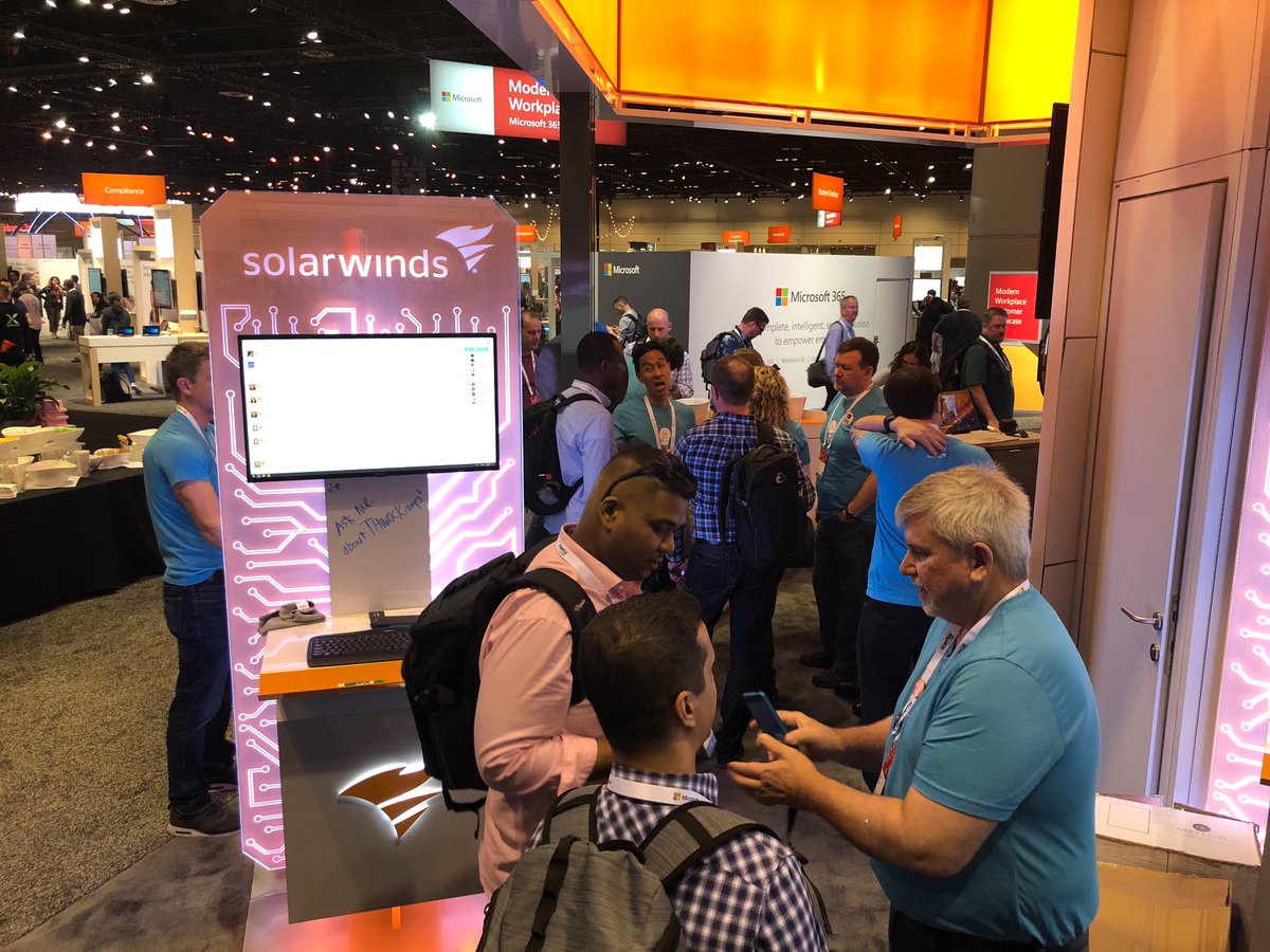 thegreateebzies's tweet image. That being said, I believe Joe is #boothing in this action shot. @MS_Ignite @solarwinds #msignite