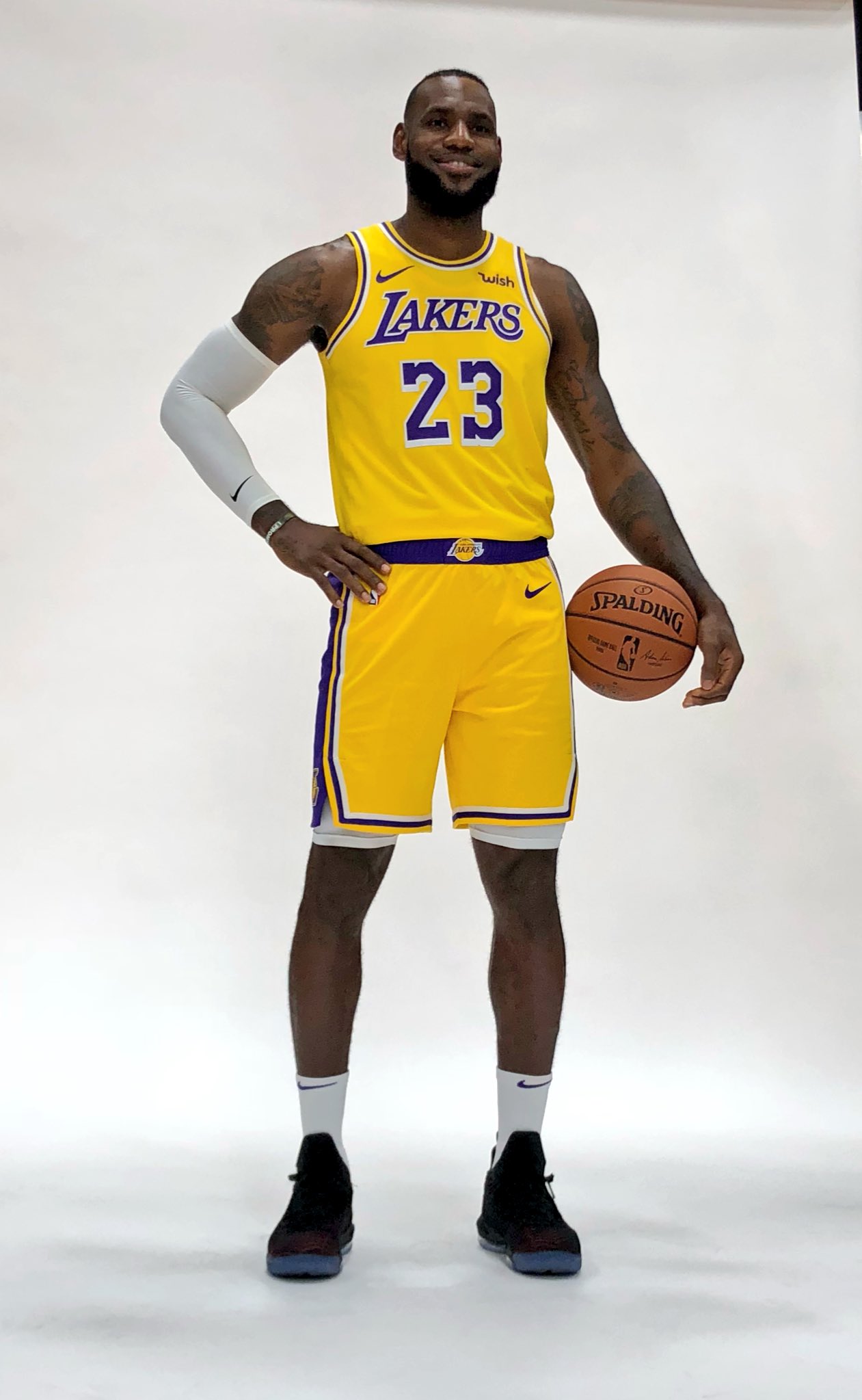 Lebron james lakers media day best sale