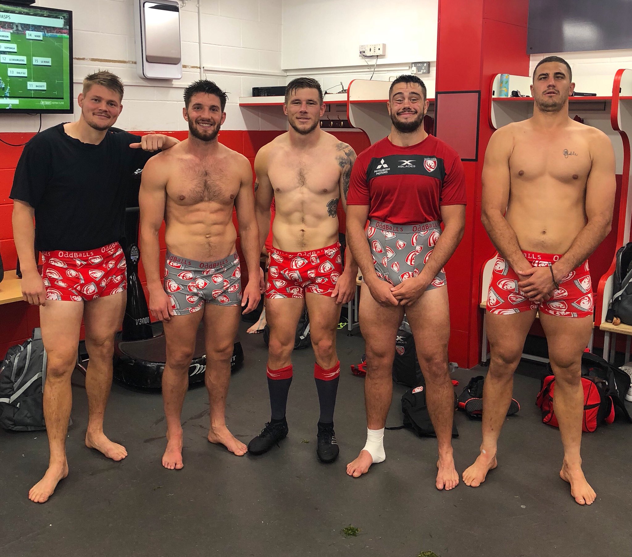 OddBalls on X: Some questionable modelling from the @gloucesterrugby lads!  😂😍🤷‍♂️ The first @premrugby club with TWO designs of OddBalls Underwear.  Get yours ordered from  before we sell out!   /