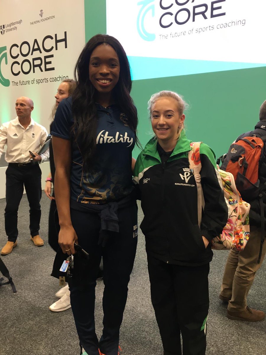 Today our #SportsApprentice Beth met no other than <a href="/EboniBChambers/">Eboni Usoro-Brown (nee Beckford-Chambers)</a> netball Eng #goldmedallist &amp; Bath captain! What an opportunity and amazing inspiration for the future!! <a href="/WeAreCoachCore/">Coach Core</a> <a href="/BirmYW/">Birm Youth Worker</a> @wesportcsp <a href="/CCTeamBristol/">Dave Smith Tutor @CC Bristol</a> <a href="/BdownSchool/">Bedminster Down Sch</a>