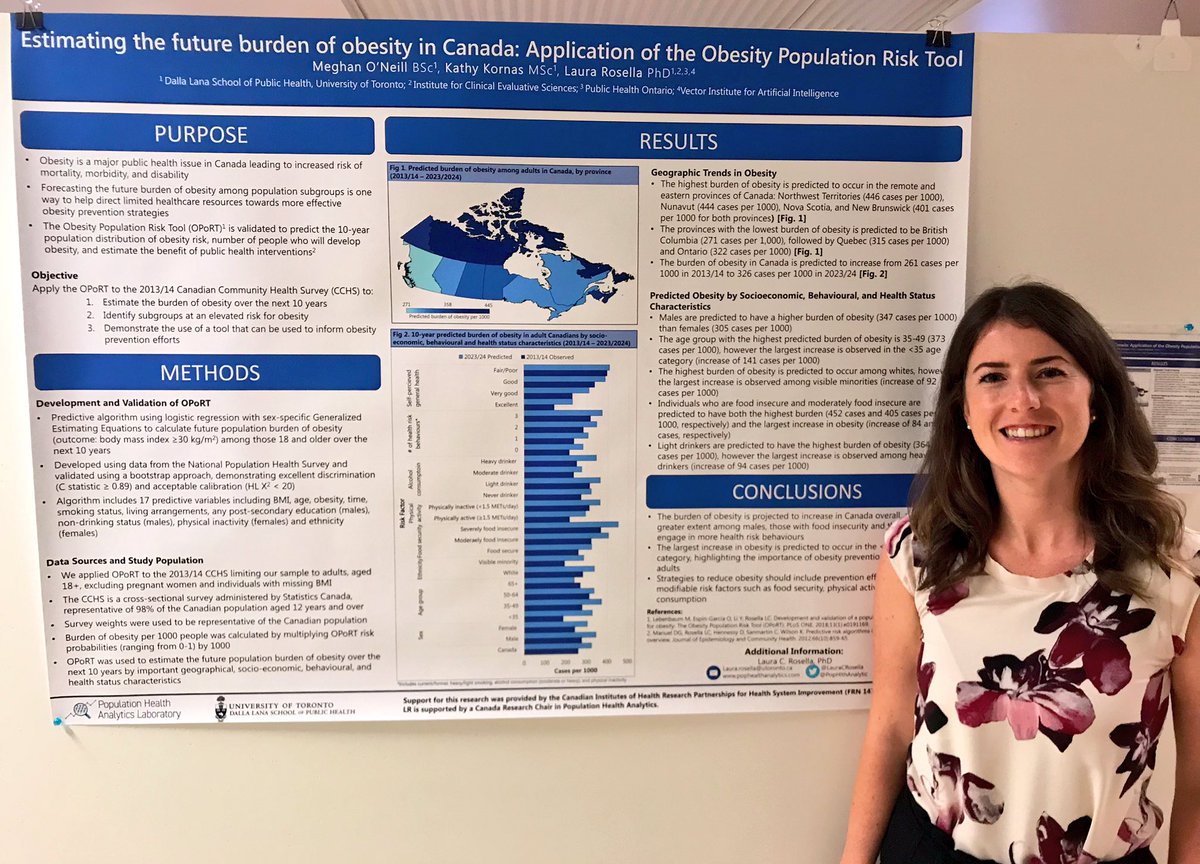_MeghanONeill's tweet image. Excited to share some results from my MPH practicum at the @PopHlthAnalytic lab estimating the future burden of obesity in Canada through the application of the Obesity Population Risk Tool (OPoRT) at @Join_ACE #obesity #riskprediction #canada #populationhealth