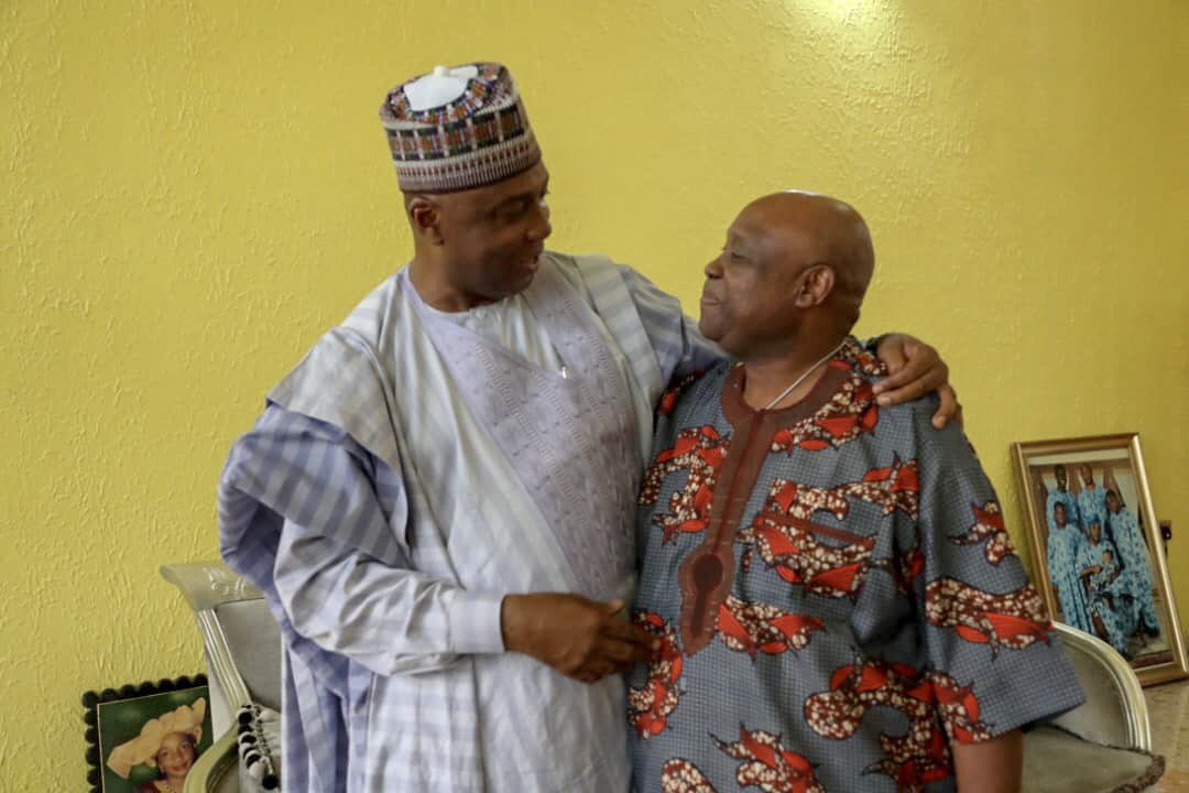 bukolasaraki's tweet photo. I visited the Governorship candidate of our party, Senator Ademola Adeleke, in Ede today to commend him and his supporters for their resilience and to let him know that we remain undeterred and determined to ensure that he becomes the next Governor of Osun State. #OsunDecides2018 https://t.co/caNlRc9ZMR