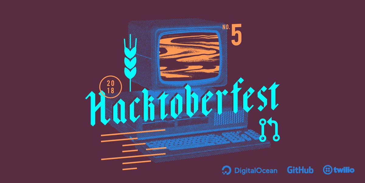 github's tweet image. Open source 💻
Community 👯♀️
T-shirts 👕
Oh my!
Year 5 of Hacktoberfest is rolling around again; get involved, whether it’s your first time or fifth: blog.github.com/2018-09-24-hac…