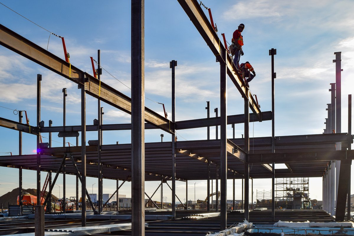 SD27J's tweet photo. Quist Middle School, which is being built in @CityofThornton, is on its way up! #27JBond #ThankYouVoters https://t.co/W4Mspxk3xq