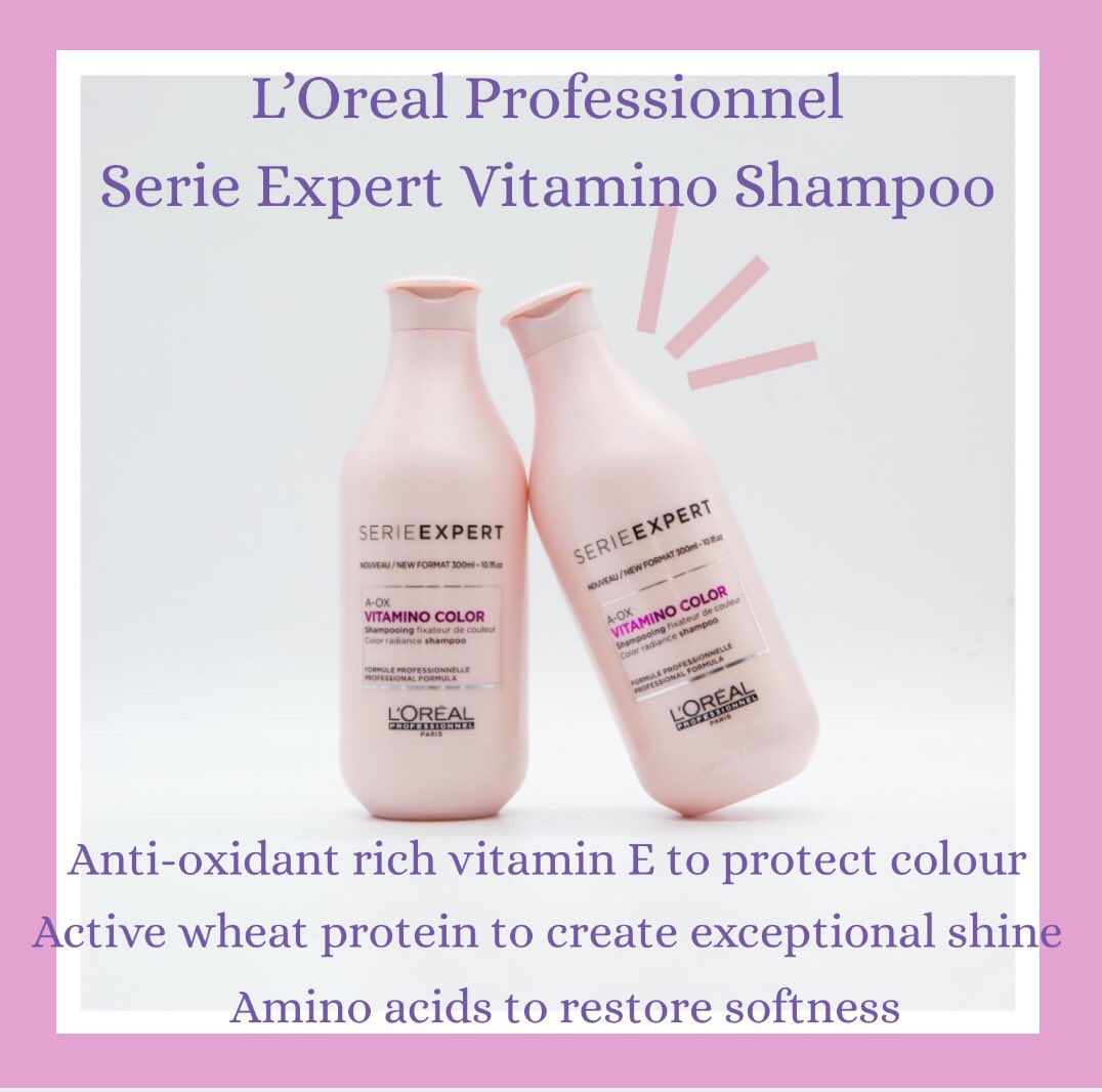 MirrorTurquoise's tweet image. #LorealProfessional #SerieExpert #VitaminoColourShampoo utilizes Incell-Hydro, a double locking technology that forms a protective shield around your #hair to repel water. It prolongs #haircolour, adds magical #shine and enhances the #beauty of your colored hair.
